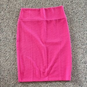 LuLaRoe Vibrant Pink Pencil Skirt